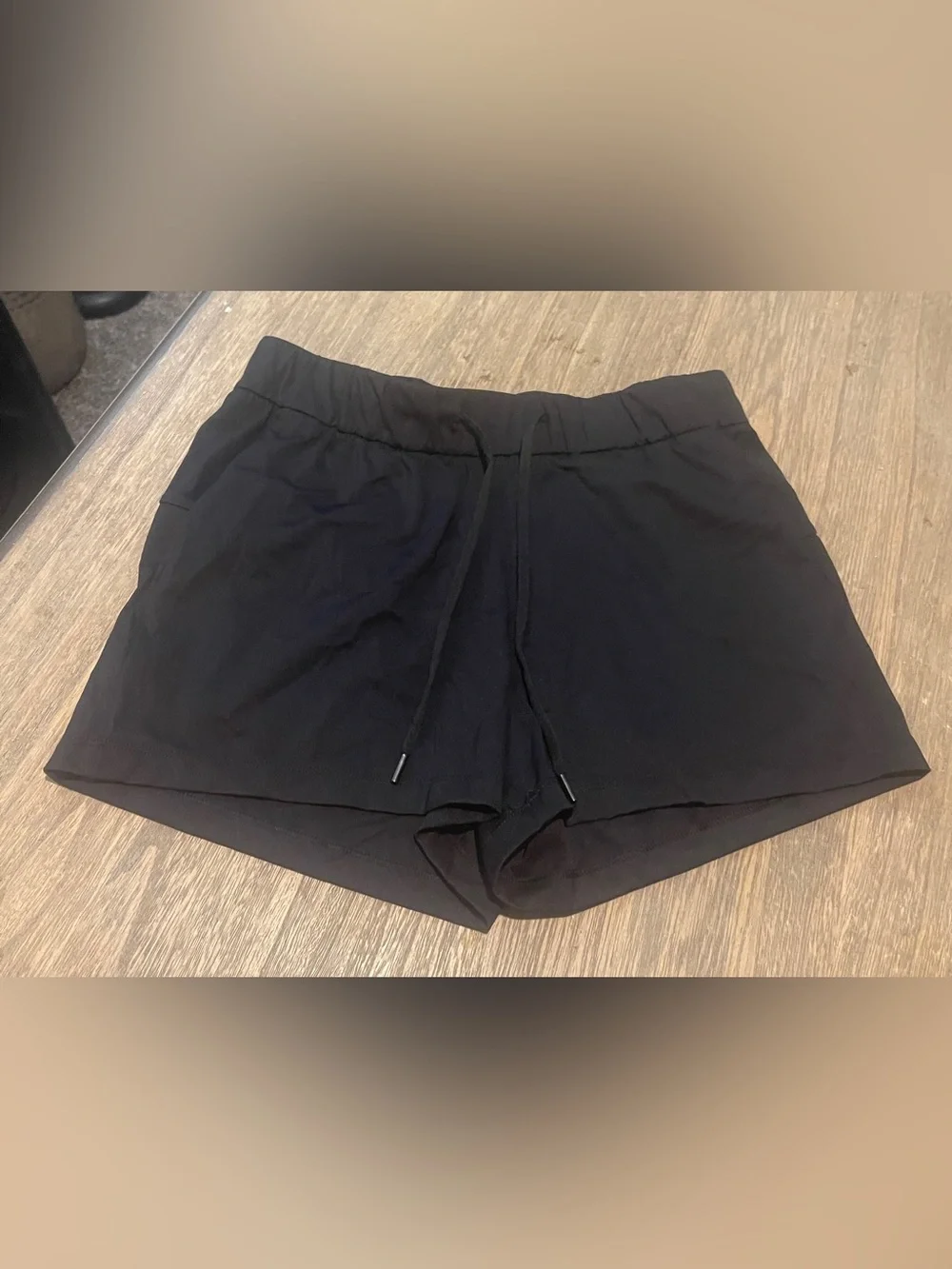 2-pair bundle CRZ YOGA Women's Athletic Shorts - Black & Burgundy - Picture 2 of 3